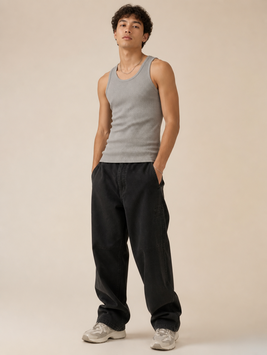 Ribbed Tank Stone